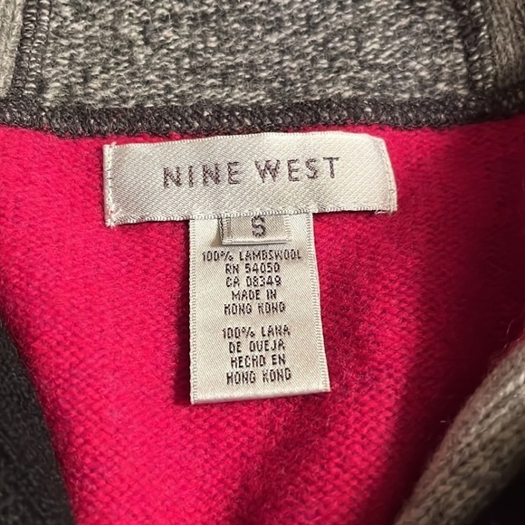 Nine West 100% Lambswool Cardigan Sweater - Picture 7 of 9